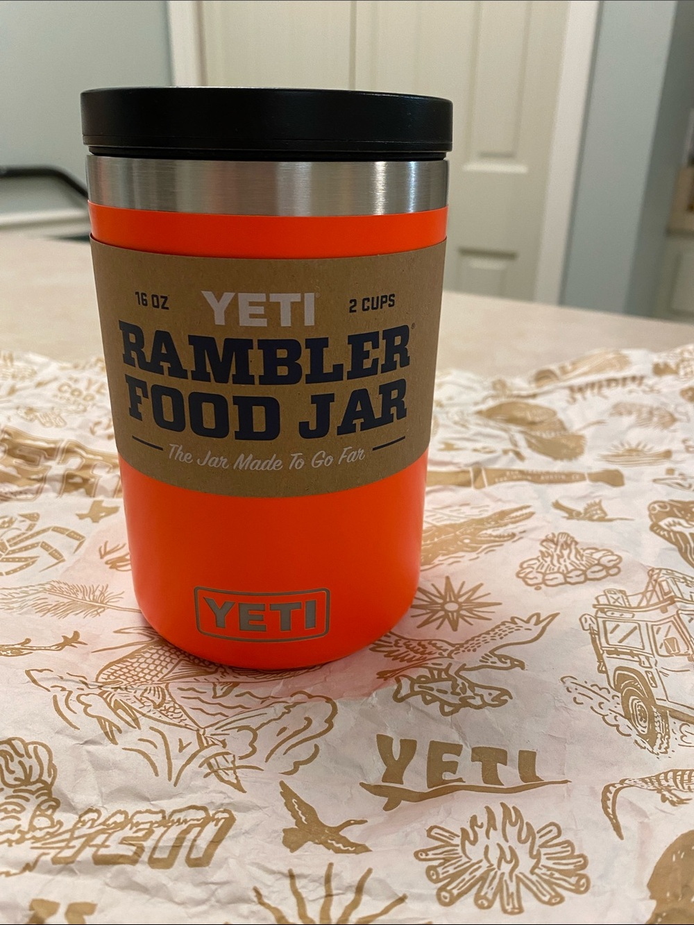 NWT 16oz YETI Rambler Food Jar in Solar Flare